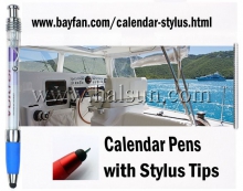 twisted banner stylus pens,twisted calendar stylus
