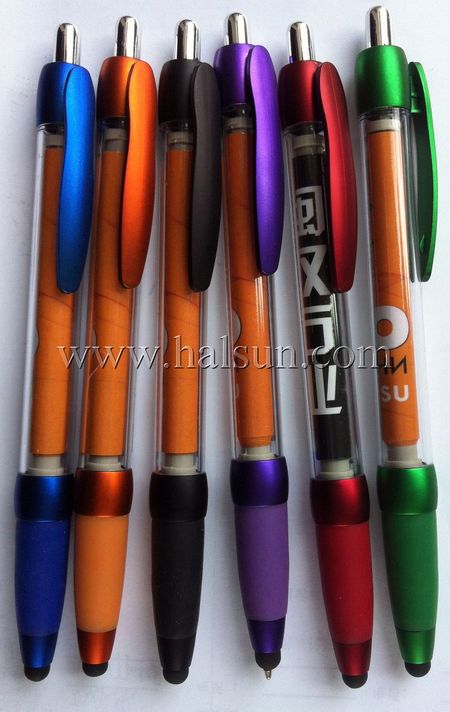 metallic banner stylus pen combo barrel color
