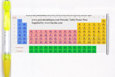 periodic table flag pens