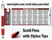scroll stylus pens